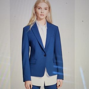 NWT Theory Gabe 2 Wool Blend Blazer Blue